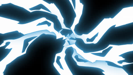 Cartoon-Donner-Elektrische-Energie-übergeht-Handgezeichnete-Animationsschleife